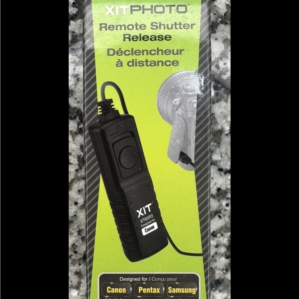 XTGRS Black Remote control Shutter Release for Canon Pentax Samsung trigger DSLR